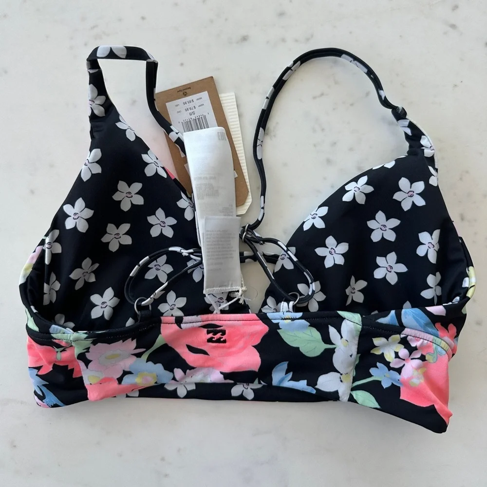 NWT Billabong WOMEN'S FEELIN TROPICAL RV V NECK CAMI - Picture 4 of 7